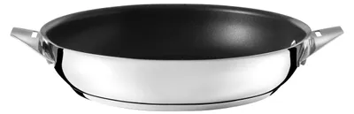 Bratpfanne 24 cm, Keramikbeschichtung, Edelstahl, Induktion