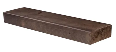 Produktbild von levandeo Wandregal Holz Massiv 80x20cm Nussbaum Farbig Wandboard Regal Vintage