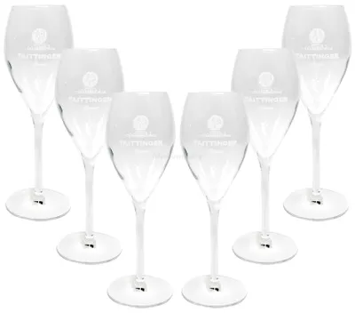 Produktbild von Taittinger Champagner Sekt Glas Gläser-Set - 6x Gläser 10cl geeicht
