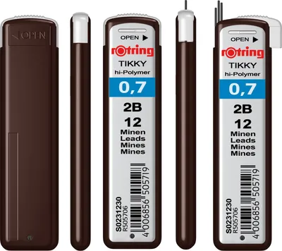 Produktbild von Rotring Tikky Bleistift Graphit 0,7mm 2B S0231230