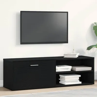 Image de Maison Exclusive - Meuble TV Chêne noir 120x34x37 cm Matériau dérivé du bois