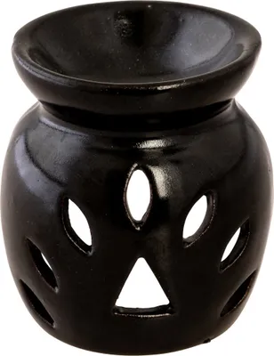 Produktbild von Duftstövchen keramik schwarz H 8 cm