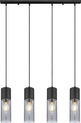 Obrázek produktu pro Globo Lighting závěsné svítidlo kovové černé matné, 4x E27