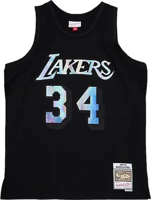 Produktbild von Hemd Mitchell & Ness & schillerndes Swingman-Trikot von Shaquille O'Neal, Los Angeles Lakers SMJYLF19035LALBLCK96SON