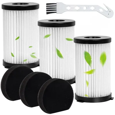HEPA-Filter 3er-Pack mit Schwammfiltern für MooSoo D600 & Ariete 2761
