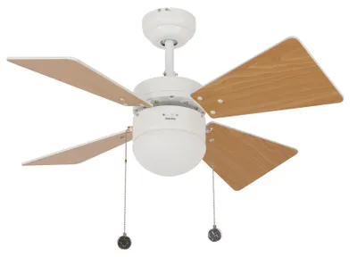 Zdjęcie produktu dla Wentylator sufitowy z oświetleniem i łańcuszkami Breezer 81 cm