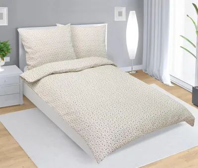 Obrázok produktu pre Krepové posteľné prádlo – béžová – 140x200, 70x90