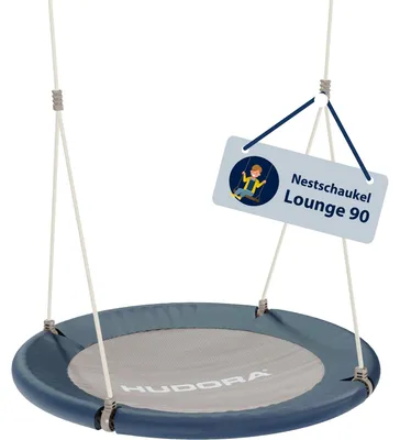 Productafbeelding van Hangstoel Lounge 90 (blauw/beige)