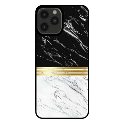 Immagine prodotto di Smartphonica Custodia per iPhone 12 Pro Max effetto marmo - cover posteriore in marmo - Nero Bianco
