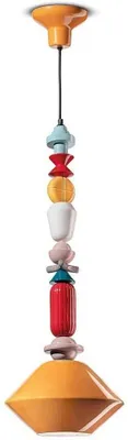 Immagine prodotto di DECO' LARIAT C2512, Lampada a Soffitto Sospensione in Cermica, Ferroluce