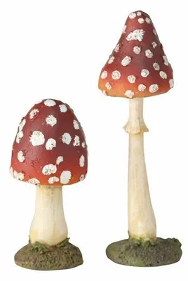 Produktbild von Dekoaufsteller Fliegenpilz Kunstharz H 8 -12 cm 2er Set