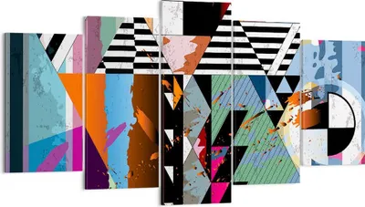 Produktbild von Bild auf Leinwand - Leinwandbild - Abstraktion modern - 160x85cm - Wand Bild - Wanddeko - Leinwanddruck - Bilder - Kunstdruck - Wanddekoration - Leinwand bilder - Wandkunst - EA160x85-3636