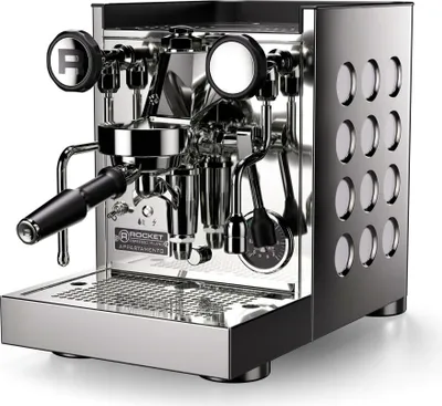 Zdjęcie produktu dla Rocket Espresso Milano Appartamento TCA, Ekspres do espresso, 1,8 l, Kawa mielona, 1200 W, Stal nierdzewna, Biały