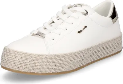 Immagine prodotto di Sneaker Tamaris da donna con plateau in oro bianco