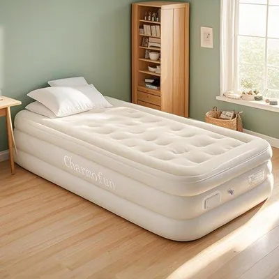 Produktbild von Charmofun Luftmatratze für 1 Person, Luftbett mit integrierter Pumpe