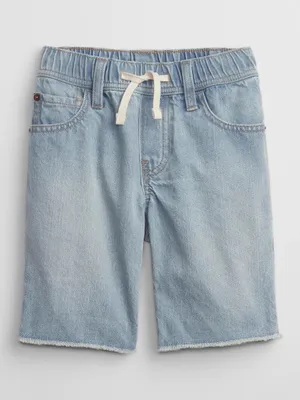 Produktbild von GAP Jeansshorts XXL blau aus Baumwolle mit elastischem Bund, Kordelzug und Taschen