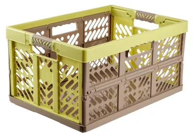 Image de keeeper : 4 boîtes pliantes professionnelles robustes, avec poignées en matériau souple, dimensions : 54 x 37 x 28 cm, référence : 45