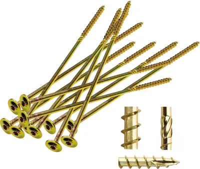 Produktbild von BKshop | Schrauben - Holzschrauben - 100 Stücke - Spax Schraube 6x140mm - Senkkopfschraube - Edelstahlschrauben - TX 30 Torx