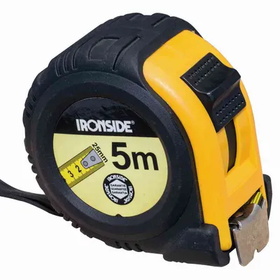 Produktbild von Rollbandmaß mit Stop 5 m, 25 mm Band, gu mmiert