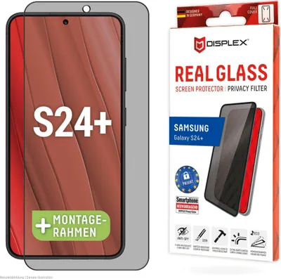 Zdjęcie produktu dla Displex 01901, Samsung, Galaxy S24+, Galaxy S25+, Aplikacja na sucho, Odporny na kurz, Odporny na uderzenia, Odporny na zadrapania, Odporny na wstrząsy, Przezroczysty, 1 szt.