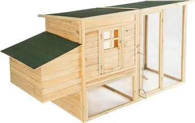 Obrázok produktu pre Kurník s 2 poschodiami, sklopná podlaha, 198 x 75 x 102 cm