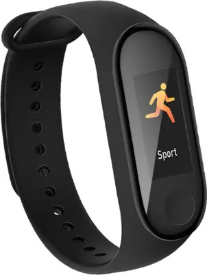 Produktbild von Umbro Fitness Tracker Bluetooth – Smartwatch mit Sportfunktionen – HR- & Temperatursensor – 0,96 Zoll Touchscreen – Spritzwassergeschützt – Schwarz