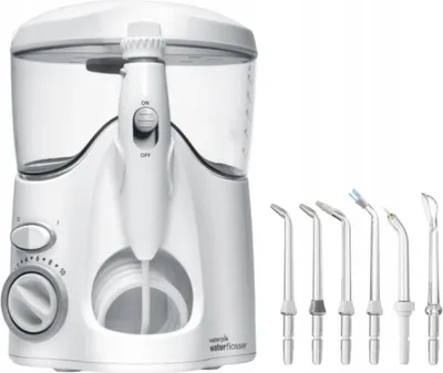 Zdjęcie produktu dla Irygrator Stomatologiczny Waterpik Wp-100 10 Poziomów Ciśnienia + Wiele Nakładek