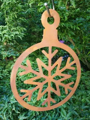 Produktbild von Edelrost Christbaumkugel Flocke