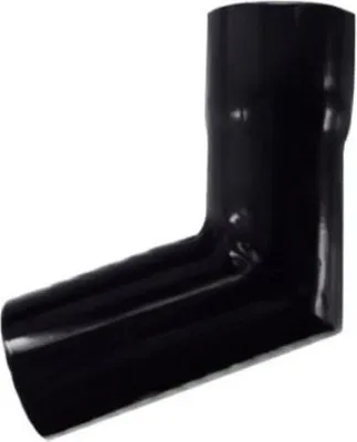 Immagine prodotto di Renoplast R50 Curve per pluviali in alluminio, angolo 67º DN 40 mm nero, grondaie Grondaia per il drenaggio del tetto Profili in lamiera, grondaia a incastro per balconi
