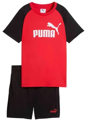Produktbild von Puma ESS No.1 Logo Poly Tee and Shorts Set B - For All Time Red, Größe:164