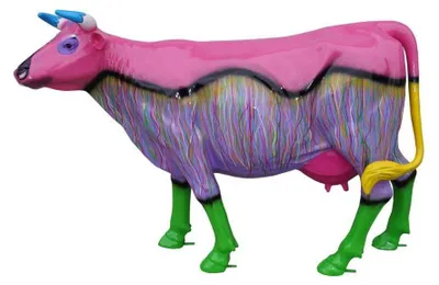 Produktbild von Design Kuh Figur Statue Skulptur Figuren Skulpturen Dekoration Deko Rind