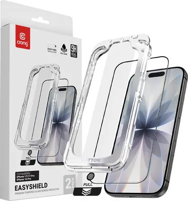Produktbild von Crong CRGES2PIP1763P, Apple, iPhone 17 / iPhone 17 Pro / iPhone 16 Pro, 1 Stück(e)