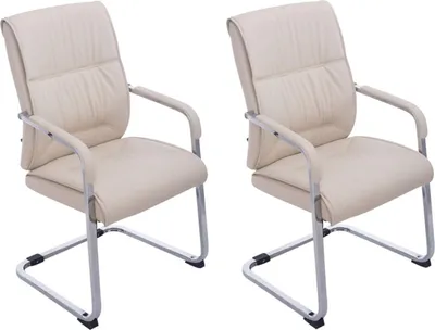 Produktbild von 2er Set Freischwinger XXL Anubis creme