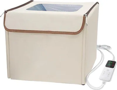 Produktbild von Famanu Brotdauerfermentationsbox mit Heizung - zusammenklappbare Teigfermentationsbox mit Deckel