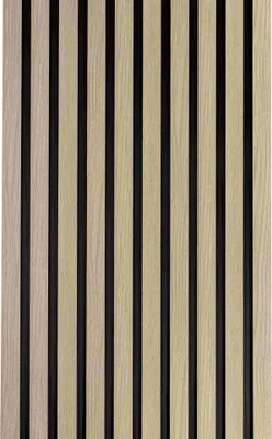 Produktbild von Mardom Medio Akustik Wandpaneel L0202T Polyforce 121 x 12 x 2000 mm Eiche hell