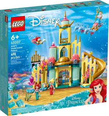 Produktbild von LEGO Disney Princess Arielles Unterwasserschloss, Bausatz, 6 Jahr(e), Kunststoff, 498 Stück(e), 1,02 kg