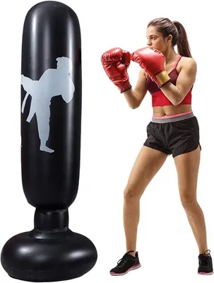 Produktbild von Famanu Aufblasbare Boxsack - Ideal für Karate und Boxen - 160 cm