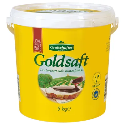 Produktbild von Grafschafter Goldsaft aus Zuckerrüben süßer Brotaufstrich 5000g