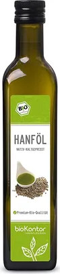 Produktbild von Hanfsamenöl 500ml I absolut rein - nativ und kaltgepresst von bioKontor