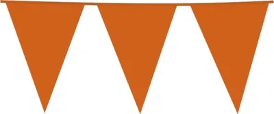 Produktbild von Globos Riesenflagge Linie Orange 10m Kunststoff