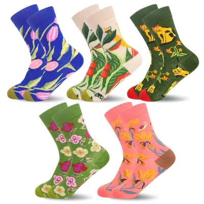 Produktbild von Solidchoice – 5 Paar Baumwollsocken für Damen und Herren, Größen 37-44