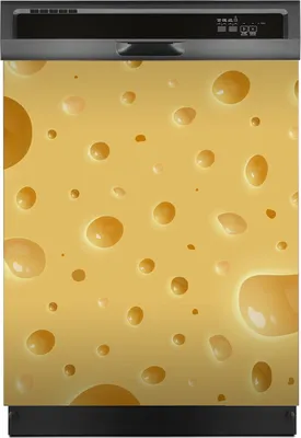 Produktbild von Aufkleber sticker 60x70 cm Dekorative folie Spülmaschine - Käse Lebensmittel