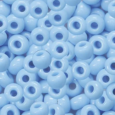 Produktbild von Rocailles 5 mm himmelblau VE=6x13g