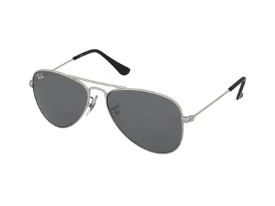 Produktbild von Ray-Ban AVIATOR JUNIOR, Kind, Pilot, Vollrand, Silber, Schwarz, Silber, Metall
