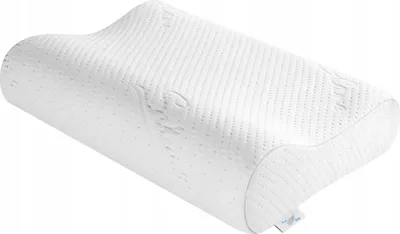 Produktbild von Ergonomisches Kissen aus Memory-Schaum - Profiliertes & Orthopädisches Kopfkissen- Nackenstützkissen für angenehmen Schlaf - 48 x 34 cm