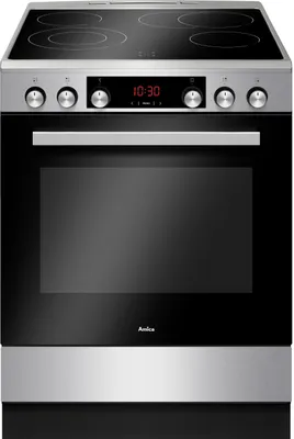 Produktbild von Amica SHCX 913 100 E, Standherd Elektro, 60 cm, Fine Design, Edelstahl, 77 l, Window Timer, MF9, Umluft,
