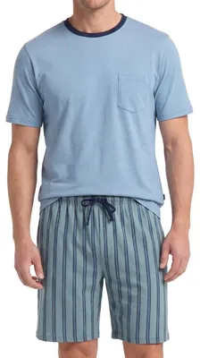 Produktbild von Ammann Mix & Match Schlafanzug Set aus T-Shirt und kurzer Hose, Aus Baumwolle, Bequem und atmungsaktiv
