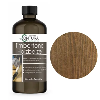Produktbild von Contura Holzbeize 250ml Holzfarbe Tischler Positiv Beize Holz Farbe Wasserbeize Parkett  - Eiche Antik