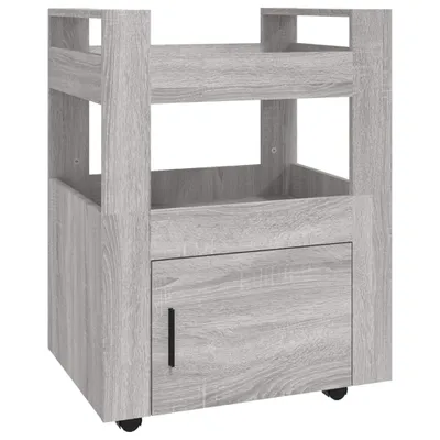 Produktbild von Küchenwagen Grau Sonoma 60x45x80 cm Holzwerkstoff