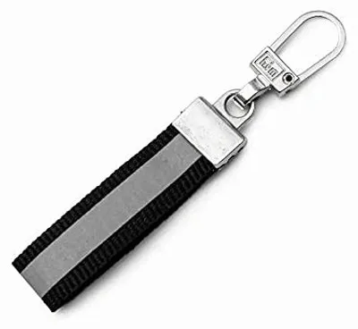 Reißverschluss-Puller, reflektierend, schwarz, metallic, 1 Stück